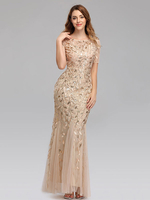 Abiti da ballo a sirena Maxi abito semi formale a maniche corte