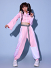 Abiti da ballo jazz da donna 2 pezzi rosa costumi hip hop