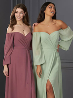 Abiti da damigella donore in chiffon A-Line abito da cerimonia nuziale lungo fino al pavimento Personalizzazione gratuita