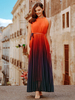 Abiti da donna Maxi Dresses Senza maniche Ombrello Gioiello Gewy Senza maniche Summer Dress Long Dress