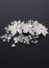 Avorio nozze pettine fiori perle strass copricapo da sposa