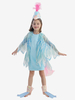 Bambini Costumi da pavone Halloween Carnevale Vestito e copricapo da animale azzurro cielo