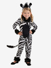 Bambini Zebra Kigurumi Pigiama Tutina Animale Stampato Costumi