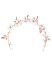Beach Wedding Headwear Oro Perle Fiori Dettaglio Accessori per capelli da sposa