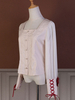 Bianco Lolita Blouses Maniche lunghe Lace Up White Lace Lolita Camicia