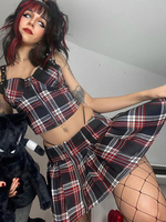 Black Lolita Alita Gonna top senza maniche