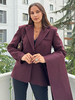 Blazer da donna alla moda in poliestere con colletto rovesciato e tasche a maniche lunghe