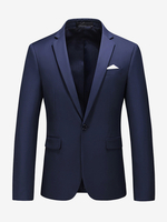 Blazer da uomo slim fit con un bottone giacca da matrimonio chic