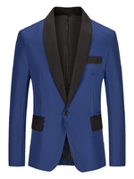 Blazer e giacche da uomo Casual Abiti casual casual Blue Bianco Attraente Attraente Casual Abiti per gli uomini