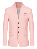 Blazer e giacche da uomo Casual abiti casual rosa nero elegante abiti casual per uomo