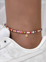 Boho Blond Caviglia Catena Perline Catene Gioielli Per Il Corpo Completo Per Le Donne