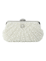 Borsa a mano di nozze Bianco Biscia Block Star Pattern Casual borse