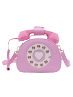Borsa a tracolla in pelle a forma di telefono Sweet Lolita