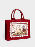 Borsa Lolita classica Borsa in pelle PU rossa con volant Borsa in pelle PU Accessori Lolita
