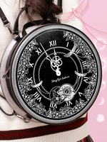 Borsa Lolita gotica Borsa in fibra di poliestere poliestere argento Accessori Lolita