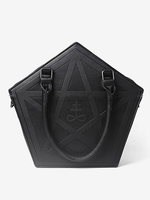 Borsa Lolita gotica Stampa stelle Catene nere Borsa a tracolla Accessori Lolita in pelle PU