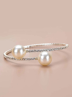 Bracciale da donna Bracciali in lega di strass bianchi