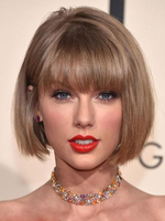 Breve rettilineo parrucche biondi arruffati frangia smussato Bobs