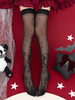 Calza Gothic Lolita Accessorio nero Accessori Lolita in pizzo di poliestere