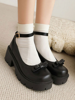 Calzature accademiche Lolita Décolleté Lolita in pelle PU con punta tonda nera