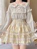 Camicette Lolita stile ROCOCO Camicetta Lolita a maniche lunghe con volant Camicia Lolita bianca