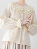 Camicette Lolita stile ROCOCO Top Lolita Camicia Lolita viola a maniche lunghe con volant in pizzo