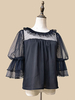Camicette Sweet Lolita Camicia Lolita plissettata in pizzo a maniche corte Lolita bianca Infanta