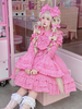 Camicette Sweet Lolita Fiocchi Ruffles Lolita Top Camicetta a maniche corte Camicia Lolita rosa