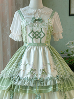 Camicette Sweet Lolita Top a maniche corte Top Lolita bianco Camicia Lolita