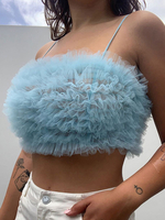 Camis da donna casual in poliestere blu Cami Top