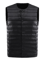 Canottiere da uomo Abbigliamento Canotte Canotte Canotte Canottiere da uomo Casual Gioiello Collo Regular Fit Nero Inverno Top