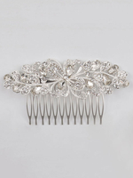 Capelli di nozze Fazzoletti Copricapezzoli dargento Pietre del Strass Accessori di capelli nuziali in rilievo