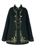 Capispalla Lolita in stile militare con mantella gotica Lolita