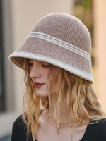 Cappelli da donna Modern Stripes Wool Polyester Chic Winter Warm Hats