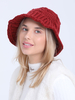 Cappelli per le donne Pratico cappello casual rosso in fibra acrilica