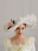 Cappelli vittoriani a tesa larga da donna stile 1800 per feste