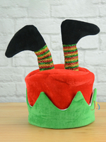 Cappello da uomo per costumi natalizi rossi