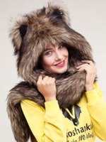 Cappello finta pelle casuale