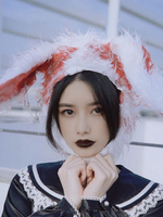 Cappello Gothic Lolita Accessorio bianco Accessori Lolita in poliestere