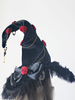 Cappello Gothic Lolita Fiori Fiocchi Accessorio Pizzo Poliestere Nero Accessori Lolita