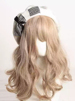 Cappello Lolita Dolce Fiocchi Accessorio Color Block Poliestere Grigio Chiaro Accessori Lolita