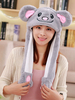 Cappello Sweet Lolita Grigio Koala Ear Fluffy Lolita Balloon Hat