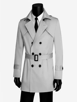 Cappotti doppiopetto da uomo cappotto slim fit giacca a vento britannica