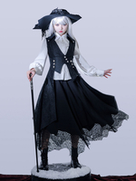 Cappotti Gothic Lolita; occhielli neri; soprabito in poliestere; cappotto scozzese; capispalla Lolita primaverili