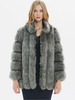 Cappotti in pelliccia sintetica Cappotto invernale a maniche lunghe grigio Capispalla caldi