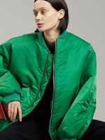 Cappotti Invernali Verde Corto Collo Gioiello Maniche Lunghe Cappotto Invernale Classico Capispalla