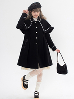 Cappotti Lolita in stile ROCOCO Cappotto marrone chiaro Fiocchi Soprabito in poliestere Capispalla Lolita autunnale