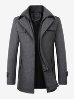 Cappotto di lana per uomo manica lunga cappotto caldo abbigliamento invernale