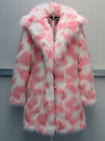 Cappotto in pelliccia sintetica con risvolto Due-Uno giacca invernale lunga per donna 2025