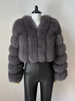 Cappotto in pelliccia sintetica con scollo a V e maniche lunghe invernale ecologico giacca corta in pelliccia per donna 2025